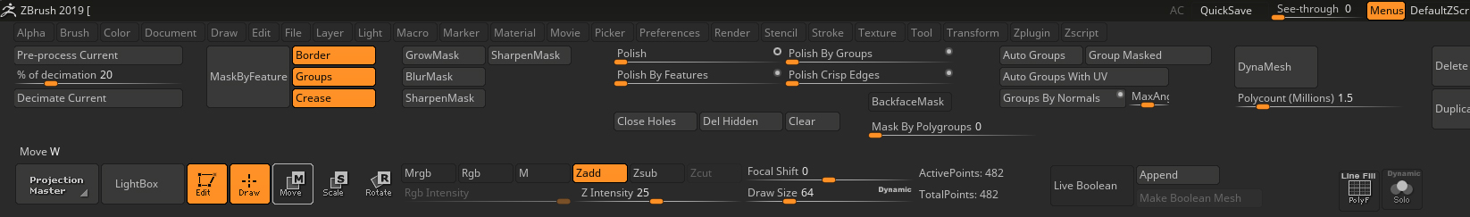 ZBrush-Interface