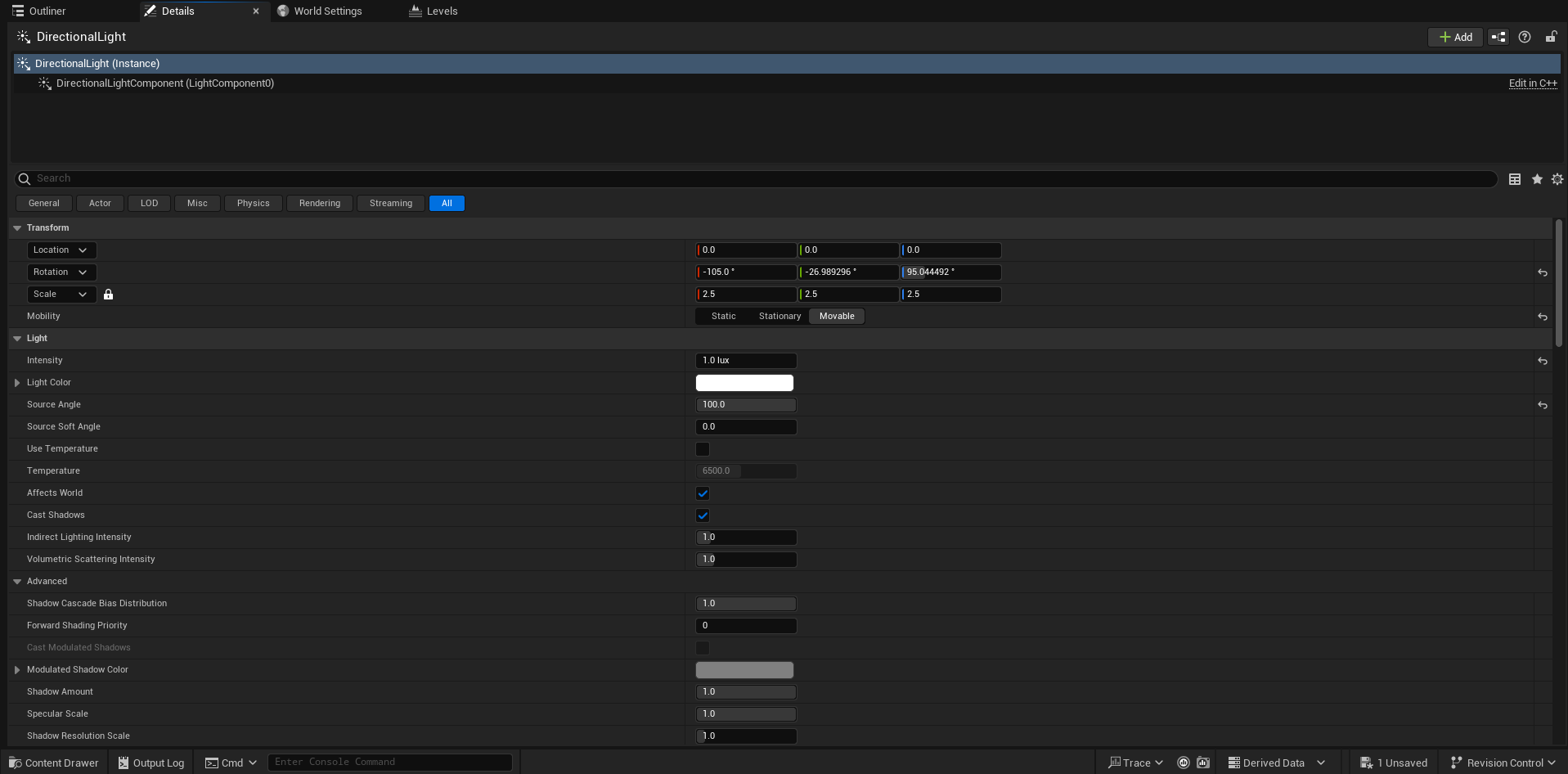 Directional-Light-Properties