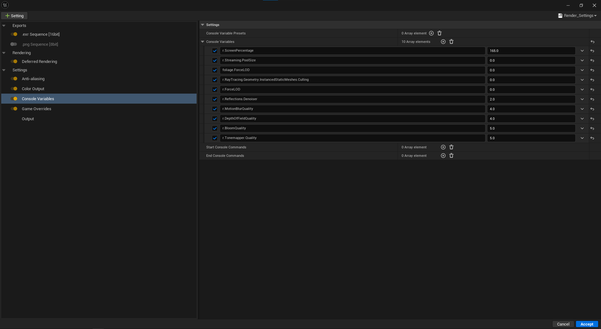 Important-Console-Commands