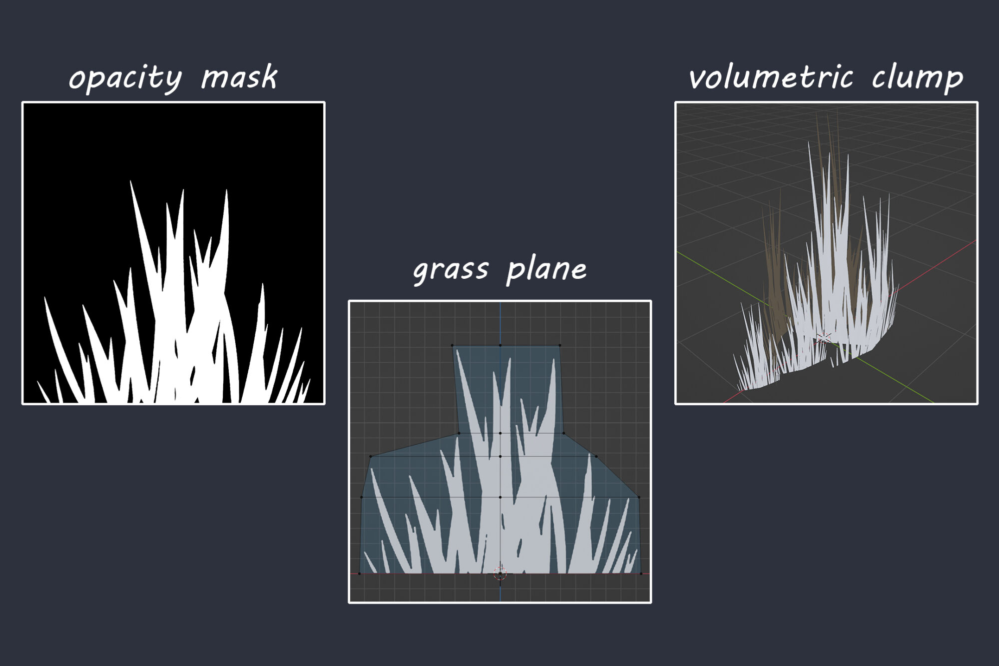 7-Grass-creation-process-in-Blender