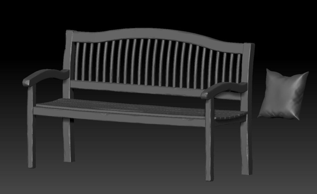Bench_ZBrush_Highpoly